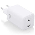 Carregador de Pared GaN Aisens ASCH-65W2P039-W/ 2xUSB Tipo-C/ 65W