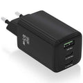 Carregador de Pared GaN Aisens ASCH-65W3P042-BK/ 2xUSB Tipo-C/ 1xUSB/ 65W