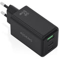 Carregador de Pared GaN Aisens ASCH-65W3P073-BK/ 2xUSB Tipo-C/ 1xUSB/ 65W/ Preto