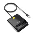 Lector de DNI y Tarjetas Aisens ASCR-SN06-BK/ USB 2.0/ Preto