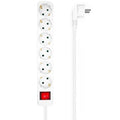 Regleta con Interruptor Aisens A154-0535/ 6 Tomas de Corriente/ Cable 1.4m/ Branco
