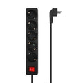 Regleta con Interruptor Aisens A154-0652/ 5 Tomas de Corriente/ Cable 1.4m/ Preto