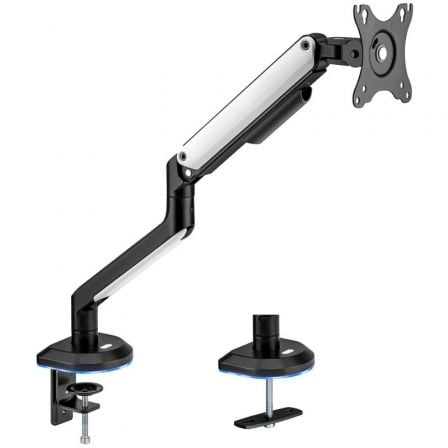 Soporte de Mesa Gaming con Contrapeso para Monitor Aisens DT32TSR-295/ Giratorio/ Inclinable/ hasta 9kg/ con Iluminação RGB