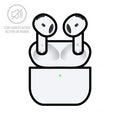 Auscultadores Bluetooth Apple Airpods V4 4a Generacion/ Cancelacion de Ruido