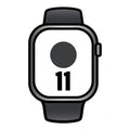 Apple Watch Series 11/ GPS/ Cellular/ 42mm/ Titanio Preto/ Pizarra Correa Deportiva Preto (S/M)