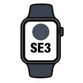 Apple Watch SE3/ GPS/ Cellular/ 40mm/ Caja de Aluminio Medianoche/ Correa Deportiva Azul Marino S/M