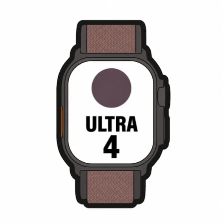 Apple Watch Ultra 4/ GPS/ 49mm/ Caja de Titanio Preto/ Correa Loop Alpine Burdeos L