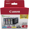 Cartucho de Tinta Original Canon PGI-1500XL Multipack Alta Capacidad/ Cian/ Magenta/ Amarillo/ Preto