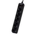 Regleta con interruptor Cyberpower B0520SC0-DE/ 5 Tomas de corriente/ Cable 1.8m/ Preta