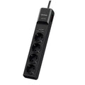 Regleta con interruptor Cyberpower P0420SUD0-DE/ 4 Tomas de corriente/ 2 USB/ Cable 1.8m/ Preta