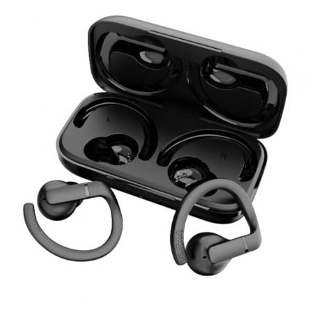 Auscultadores Deportivos Bluetooth Daewoo DW2003 con estuche de carga/ Autonomía 8h/ Pretos
