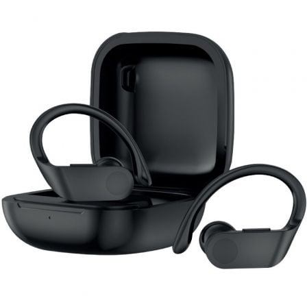 Auscultadores Deportivos Bluetooth Daewoo TWS SPORT DW2012 con estuche de carga/ Autonomía 3h/ Pretos
