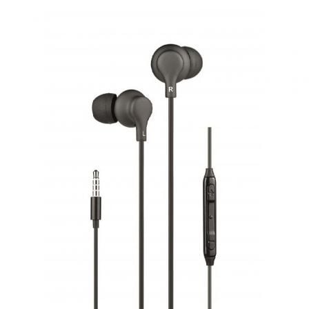 Auscultadores Intrauditivos Daewoo DW2013/ con Micrófono/ Jack 3.5/ Pretos