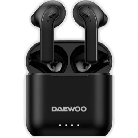 Auscultadores Bluetooth Daewoo DW2020 con estuche de carga/ Autonomía 5h/ Pretos
