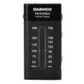 Radio Portátil Daewoo DW1109/ a Pilas/ Preta