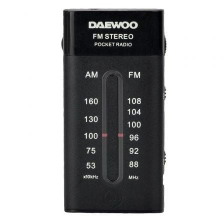 Radio Portátil Daewoo DW1109/ a Pilas/ Preta