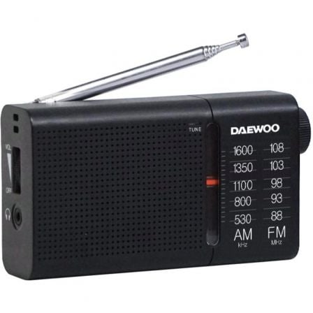 Radio Portátil Daewoo DW1119/ Preta