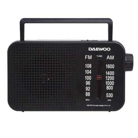 Radio Portátil Daewoo DW1123/ Preta