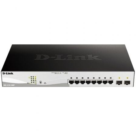 Switch Gestionable D-Link DGS-1210-10MP 10 Puertos/ RJ-45 10/100/1000/ PoE/ SFP