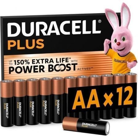 Pack de 12 Pilas AA Duracell Plus Power Boost DPBLR6B12/ 1.5V/ Alcalinas