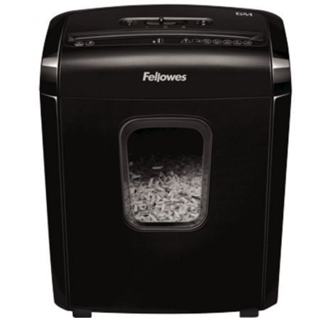 Destructora Fellowes 6M/ Minicorte de 4 x 12mm/ Preta