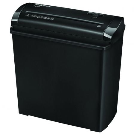 Destructora Fellowes P-25S/ Corte en Tiras de 7mm/ Preta