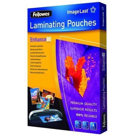 Capas para Plastificar Fellowes 5306114/ A4/ 80 Micras/ 100 unidades