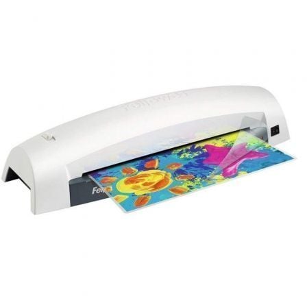 Plastificadora Fellowes Lunar A3 5716701/ hasta A3 y 80-125 Micras/ Branca y Preta