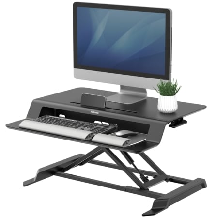 Soporte de Sobremesa Elevable Fellowes Sit-Stand Lotus LT/ hasta 17kg/ Preto