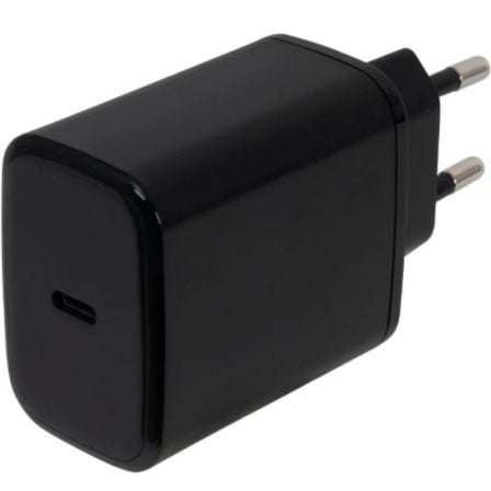 Carregador de Pared GaN Fonestar POWER-C-65/ 1xUSB Tipo-C/ 65W/ Preto
