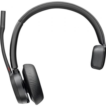 Auricular Inalámbrico Poly Voyager 4310 + Adaptador BT700 + Base de Carga/ con Micrófono/ Bluetooth/ Preto