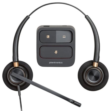 Auscultadores Poly EncorePro 520/ con Micrófono/ QD/ Pretos