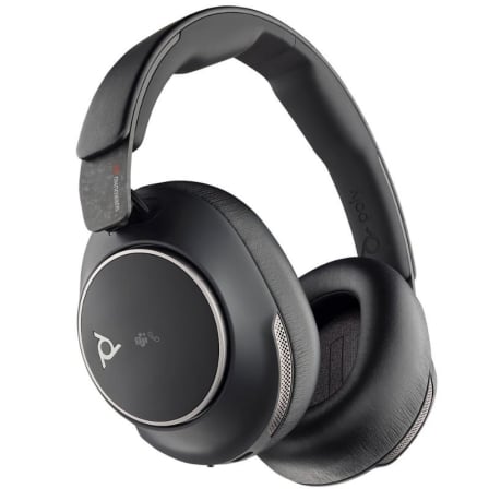 Auscultadores Inalámbricos Poly Voyager Surround 80 UC USB Tipo-C + Adaptador USB-C/A/ con Micrófono/ Bluetooth/ Pretos