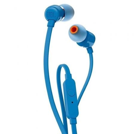 Auscultadores Intrauditivos JBL Tune 110/ con Micrófono/ Jack 3.5/ Azules