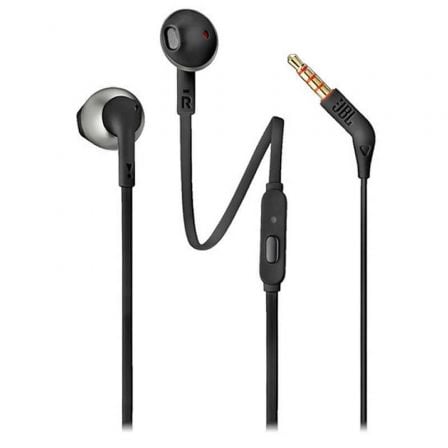 Auscultadores Intrauditivos JBL Tune 205/ con Micrófono/ Jack 3.5/ Pretos