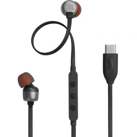 Auscultadores Intrauditivos JBL Tune 310C/ con Micrófono/ Pretos