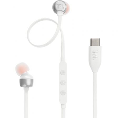 Auscultadores Intrauditivos JBL Tune 310C/ con Micrófono/ Brancos