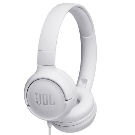 Auscultadores JBL Tune 500/ con Micrófono/ Jack 3.5/ Brancos