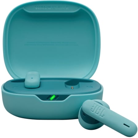 Auscultadores Bluetooth JBL Wave Flex con estuche de carga/ Autonomía 10h/ Azules