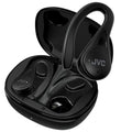 Auscultadores Bluetooth JVC HA-EC25T con estuche de carga/ Autonomía 7.5h/ Pretos