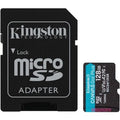 Tarjeta de Memoria Kingston CANVAS Go! Plus 128GB microSD XC con Adaptador/ Clase 10/ 200MBs