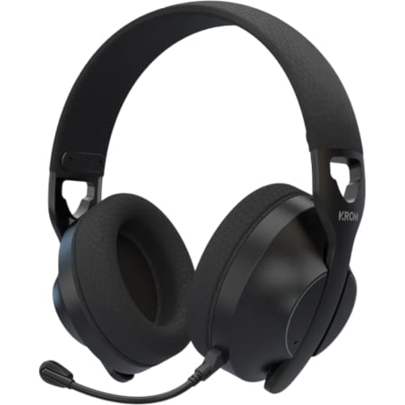 Auscultadores Gaming Inalámbricos con Micrófono Krom Phase/ Bluetooth/ Jack 3.5/ USB 2.0/ Pretos