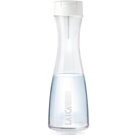 Botella Filtrante Laica GlaSSmart/ Capacidad 1.1L/ Branca/ Incluye 2 Filtros