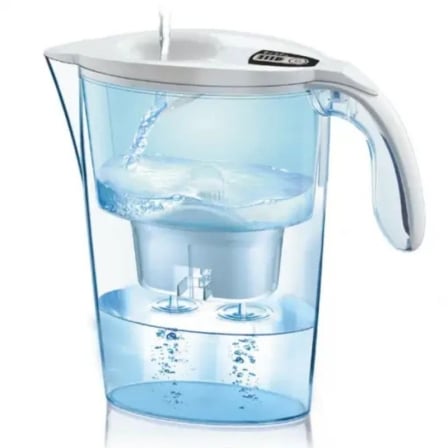 Pack Jarra Filtrante Laica Stream AlkaWater/ 2.3L/ Branca/ Jarra + 1 Filtro AlkaWater