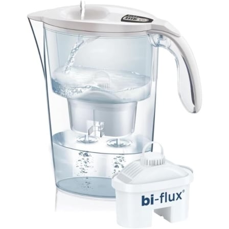Pack Jarra Filtrante Laica Stream/ 2.3L/ Branca/ Jarra + 1 Filtro BI-FLUX
