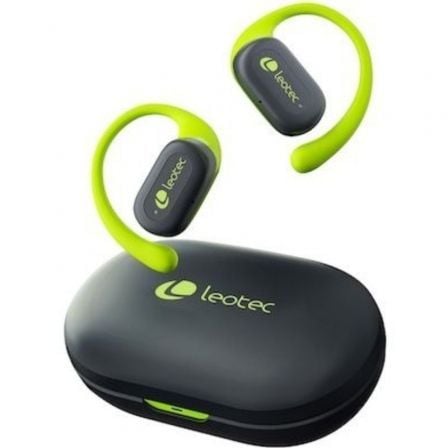 Auscultadores Deportivos Bluetooth Leotec Open Air Zenith Sport con estuche de carga/ Autonomía 6.5h/ Lima