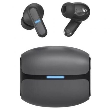Auscultadores Bluetooth Leotec TWS Gaming Nebula Fit con estuche de carga/ Autonomía 7.5h/ Pretos