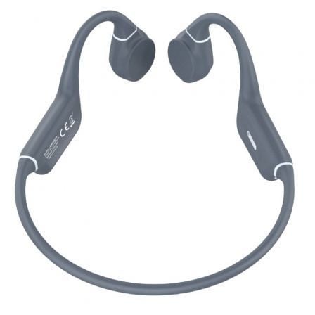 Auscultadores Inalámbricos Deportivos de Conducción Ósea Leotec Osea Kuri/ con Micrófono/ Bluetooth/ Grises