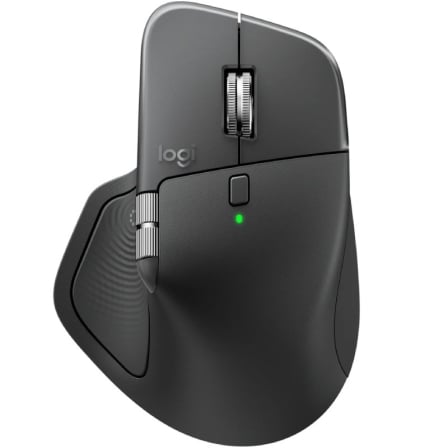Rato Ergonómico Inalámbrico Logitech MX Master 4/ Batería recargable/ Hasta 8000 DPI/ Grafito