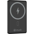 Powerbank 5000mAh Muvit For Change MCCHP0009/ 20W/ Wireless/ Preta/ Incluye Cable USB Tipo-C